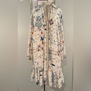 Size 12 Tory Burch dress. Beautiful front pleated detail